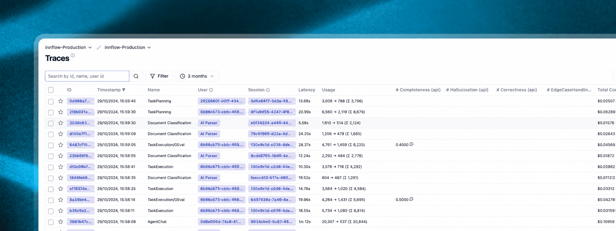 Observability and logs interface illustration