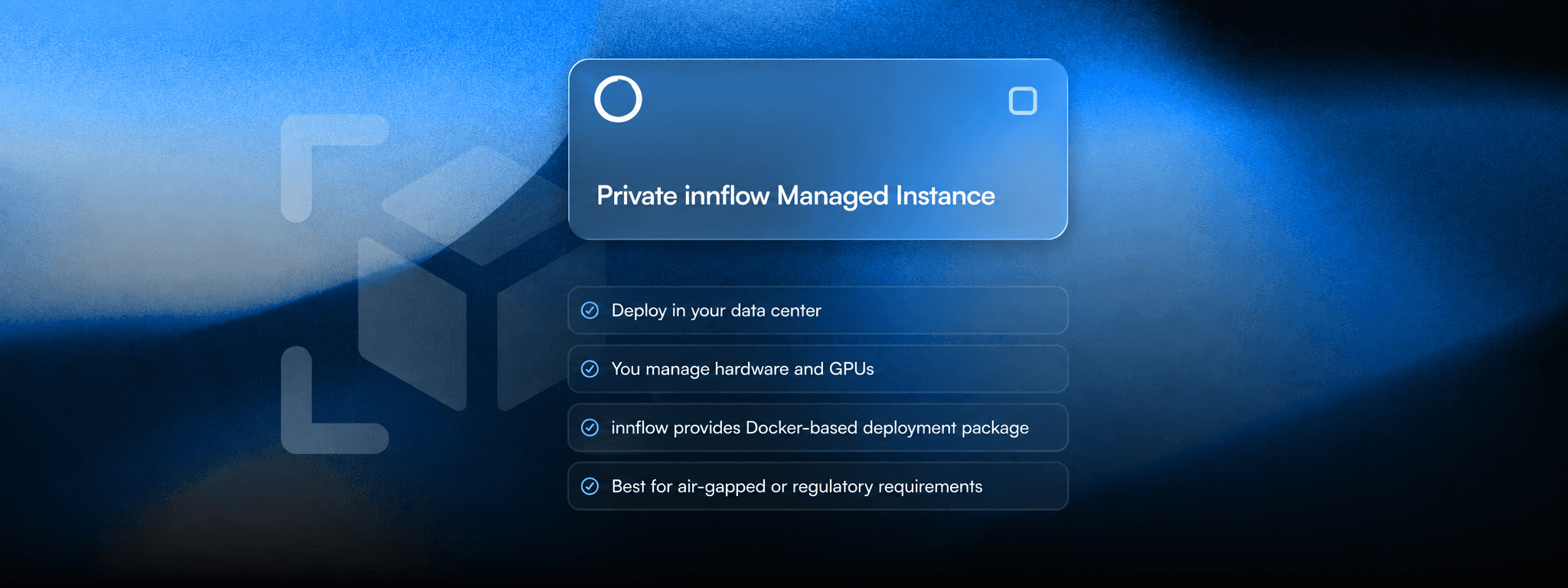 Private environments interface illustration