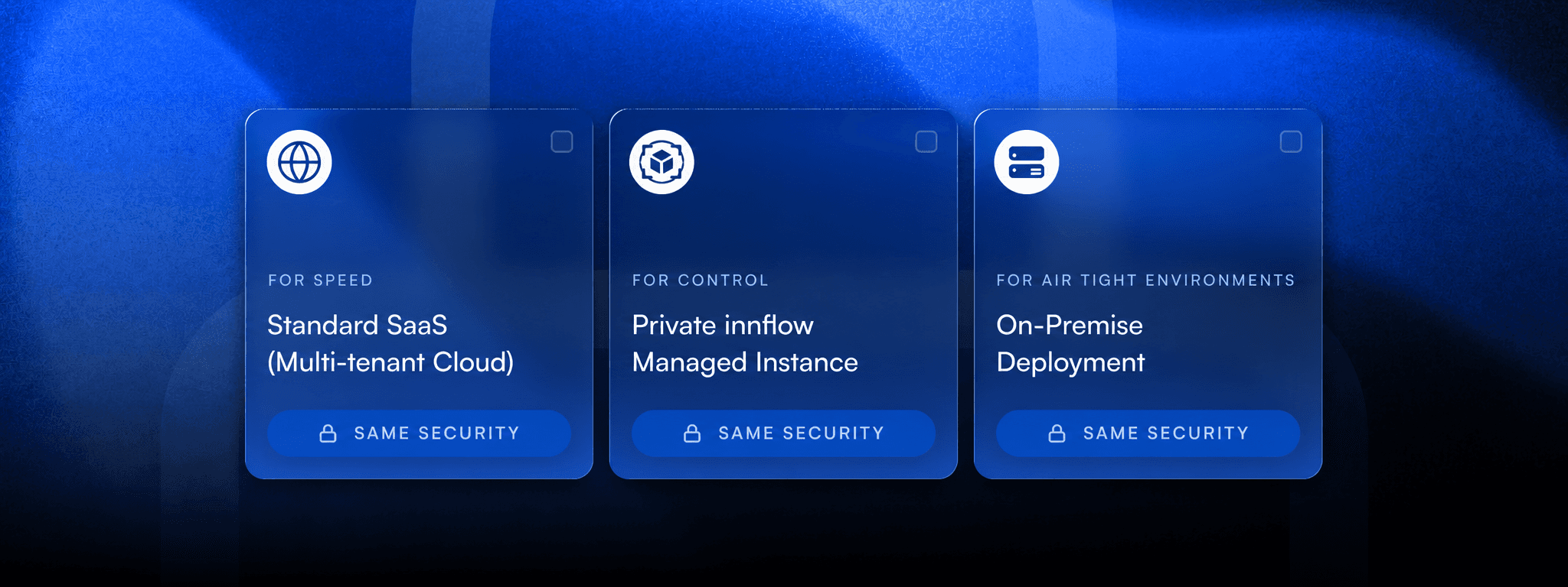 Deployment security interface illustration